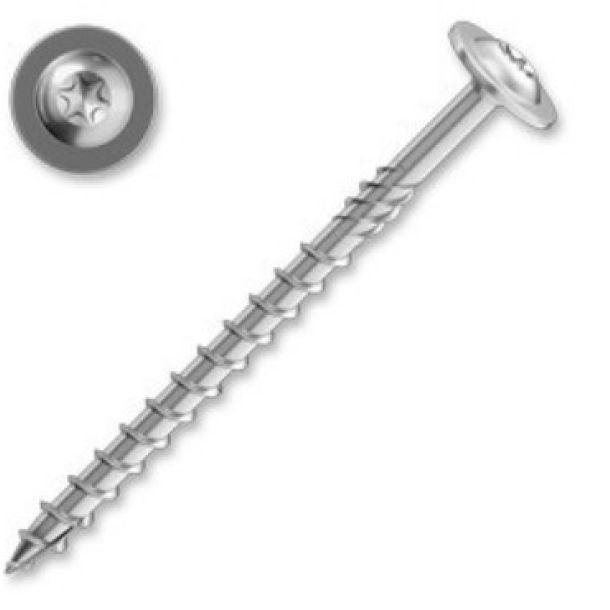 Viti sfuse per costruzioni testa bombata torx zincate